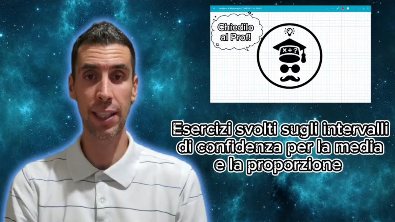 Statistica Inferenziale 04 - Esercizi svolti sugli intervalli  di confidenza (media e proporzione)
