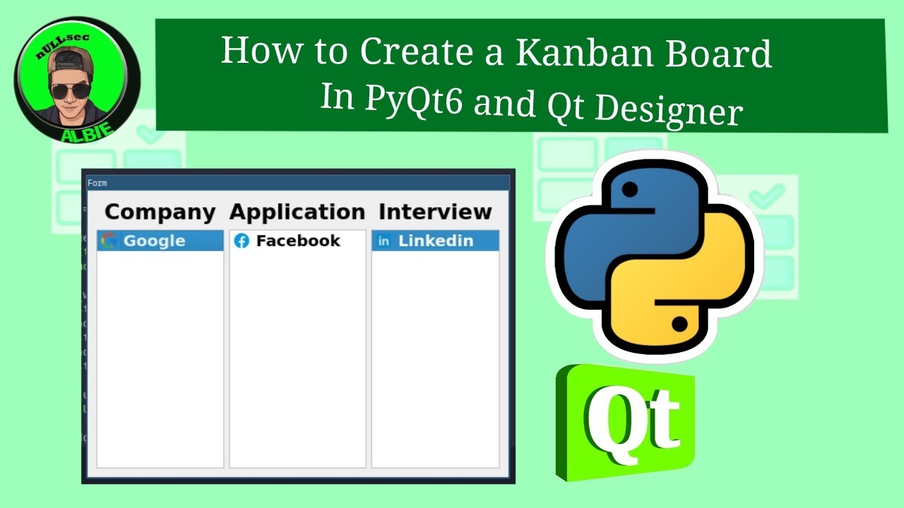 How to Create a Kanban Board in PyQt6 and Qt Designer
