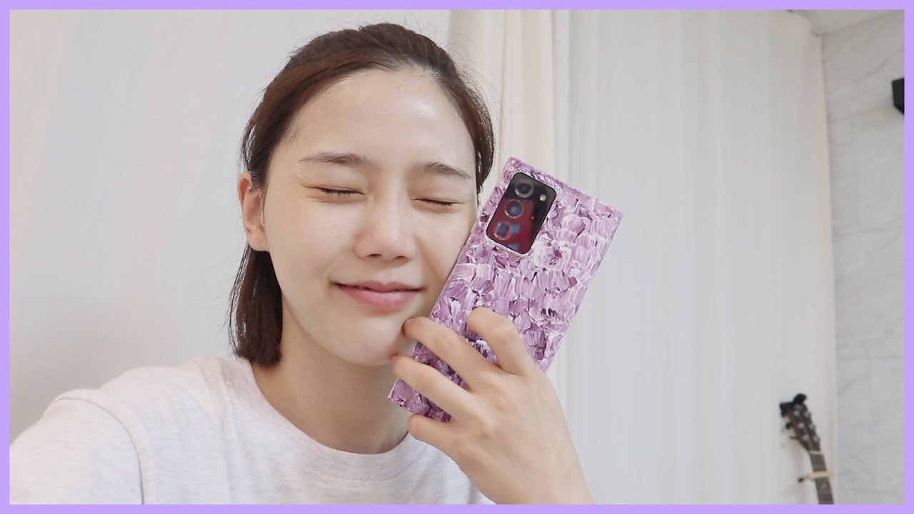 [쩡이의VLOG] 투명케이스를 버리지 말고 이쁘게 재활용 해봐효( feat. 아크릴 물감으로 케이스 새롭게 재탄생 )