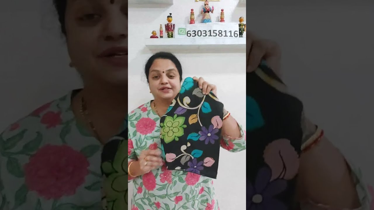 Offer on Tussar silk Penkalankari Ready-made stitched blouses Whats App on 6303158116