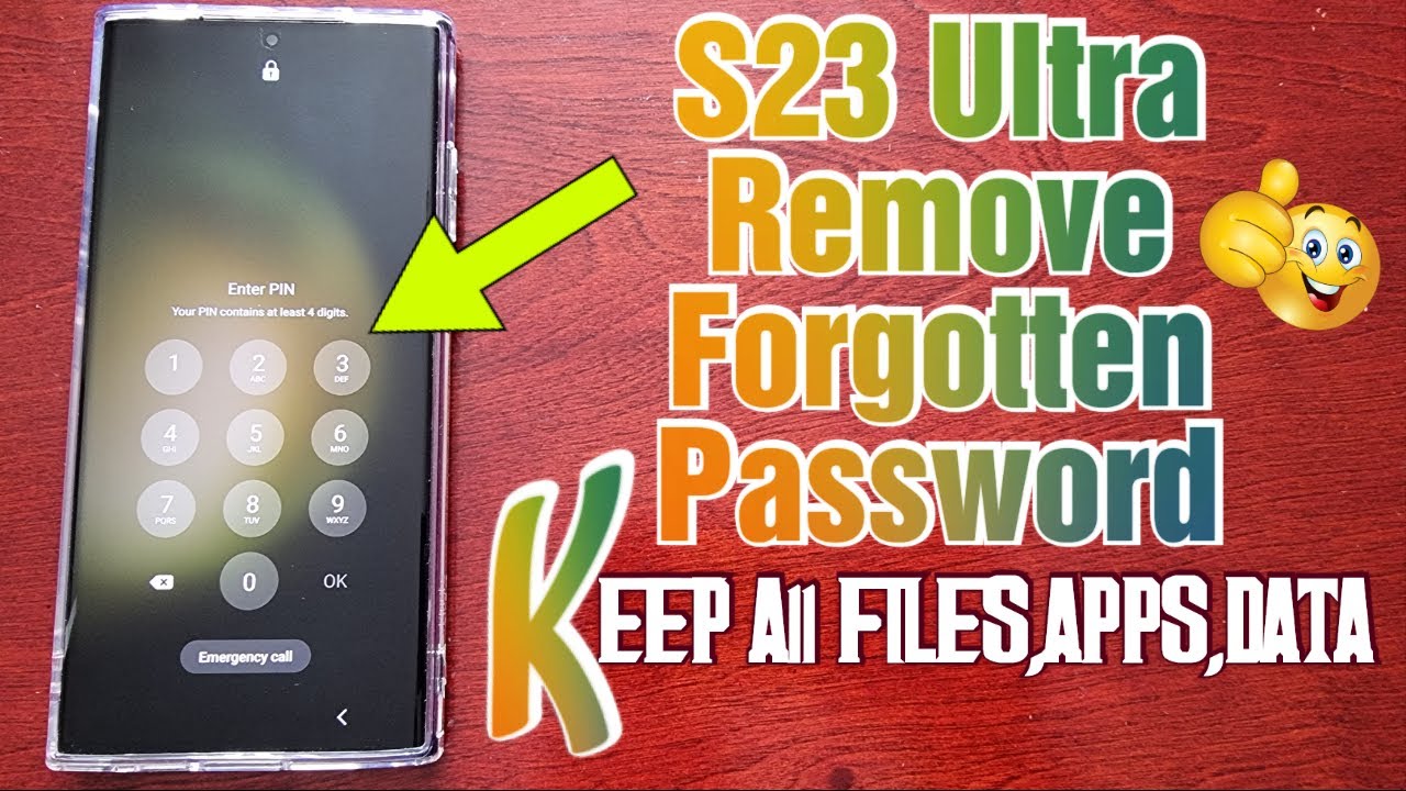 Samsung Galaxy S23 Ultra: как удалить забытые пароли, отпечатки пальцев и Face ID без потери данных