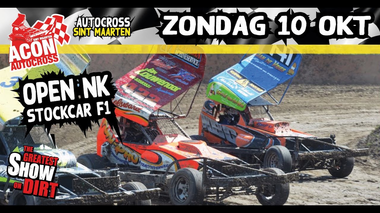 Livestream ACON Autocross 10 oktober 2021 open Nederlands Kampioenschap stockcar F1.