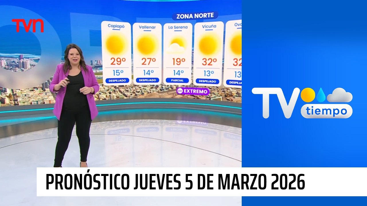 Pron&oacute;stico del tiempo: Jueves 5 de marzo 2026 | TV Tiempo