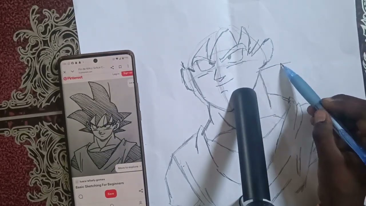 #Goku drawing draw by Sarthak like share comment and subscribe 