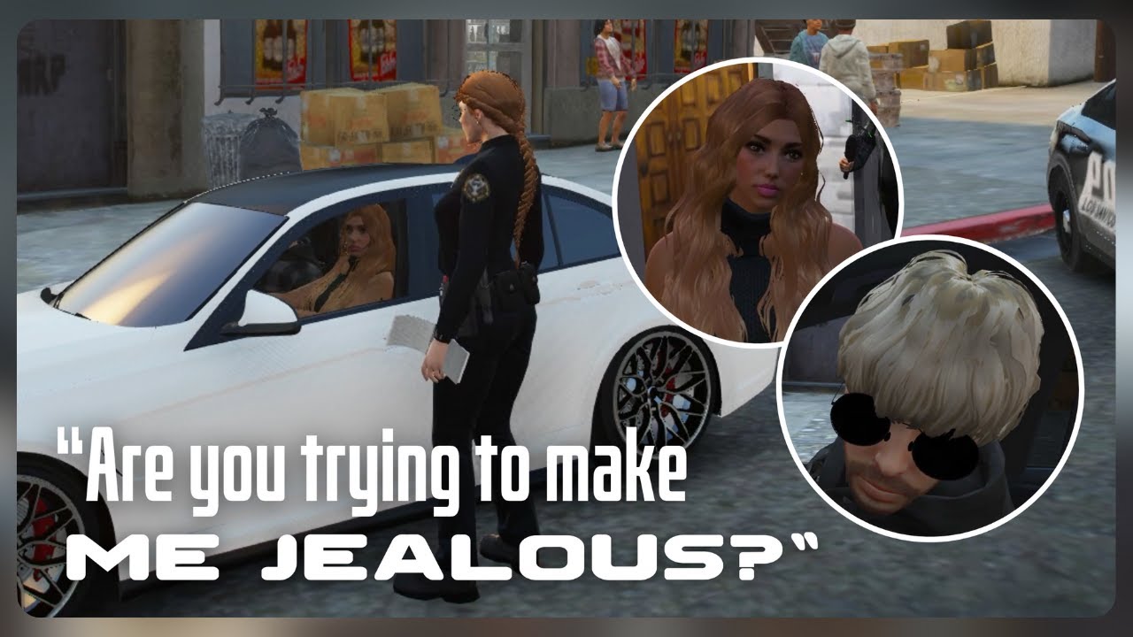 Brittany and Mustang get into an argument while getting pulled over by a cop! | NoPixel 4.0