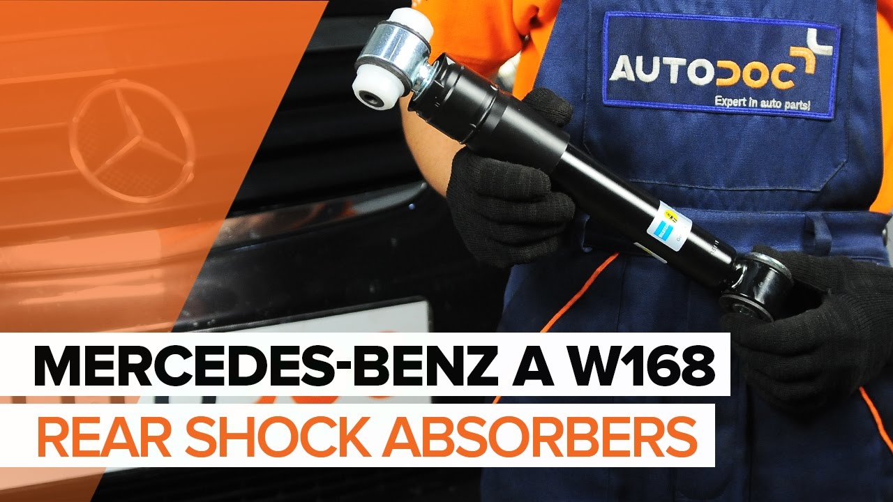 How to change rear shock absorbers on MERCEDES-BENZ A W168 TUTORIAL | AUTODOC