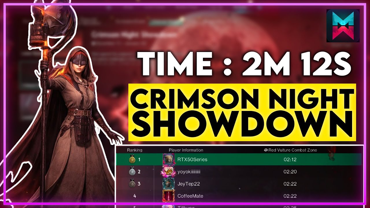 2M 12S CRIMSON NIGHT SHOWDOWN SPEEDRUN - ONCE HUMAN