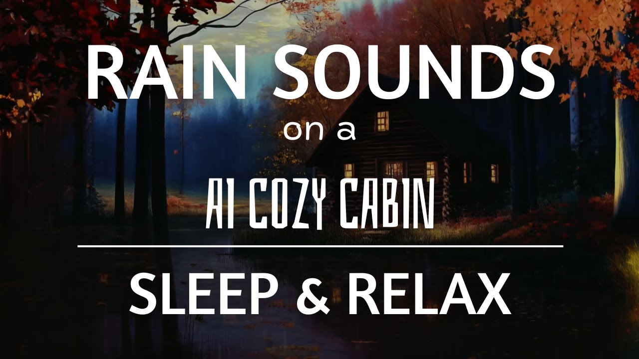 10 HOURS of RAIN Sounds in a Forest CABIN – Sleep & Relax