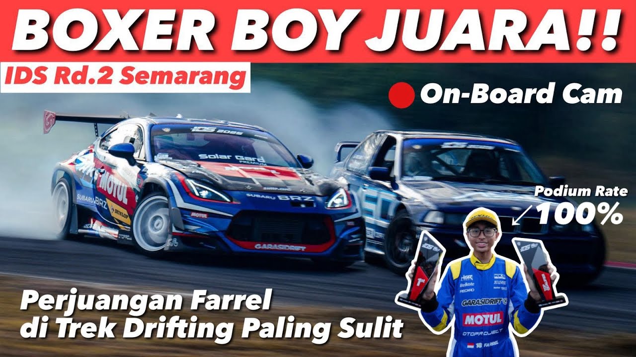 TENAGA BRZ NAIK, FARREL JUARA DI TREK PALING SADIS