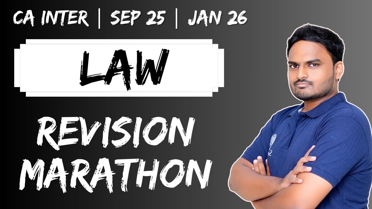 Law Revision | Law Marathon | Sept 2025 Exams | Jan 2026 Exams
