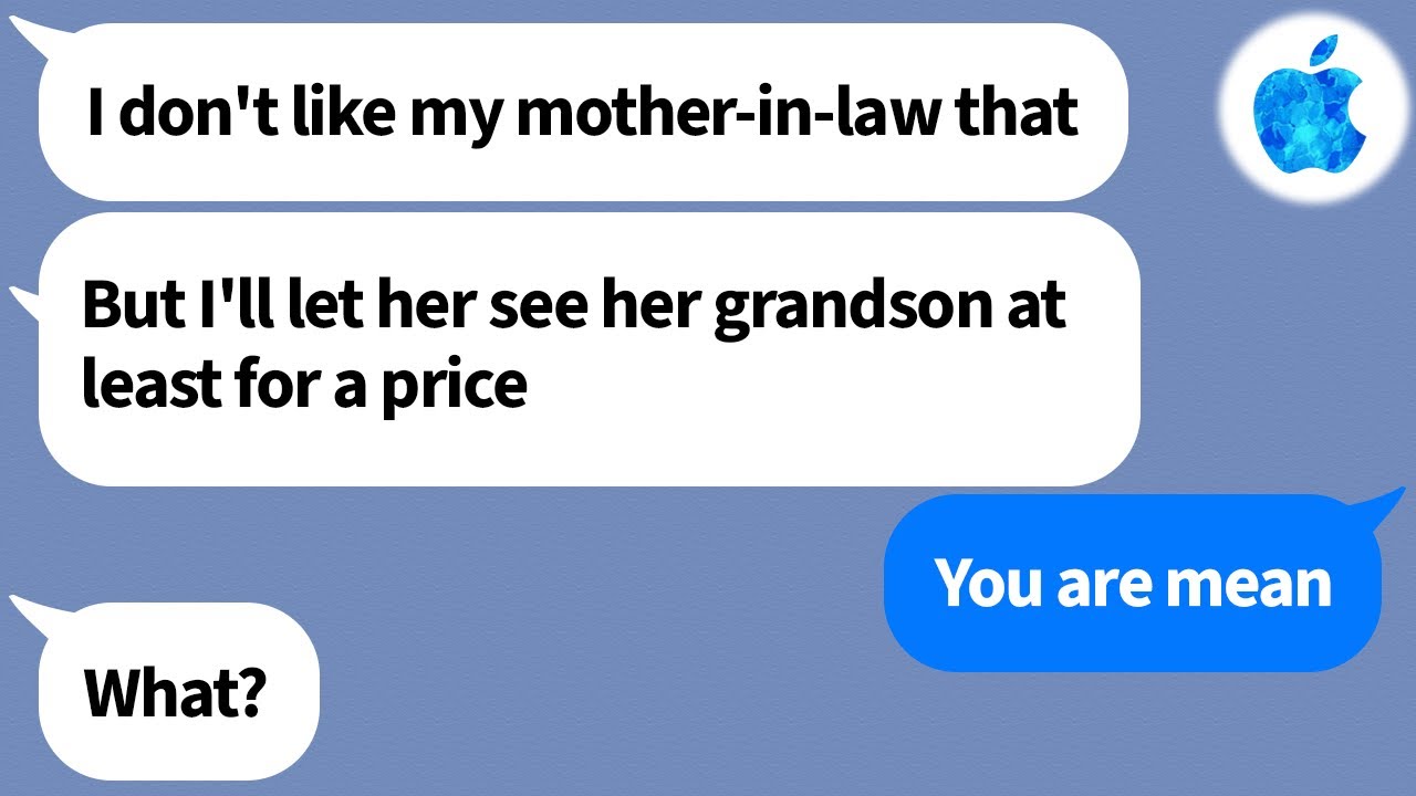 【Apple】My daughter in law had a baby, but then she refused show me her baby because she was awful!!!
