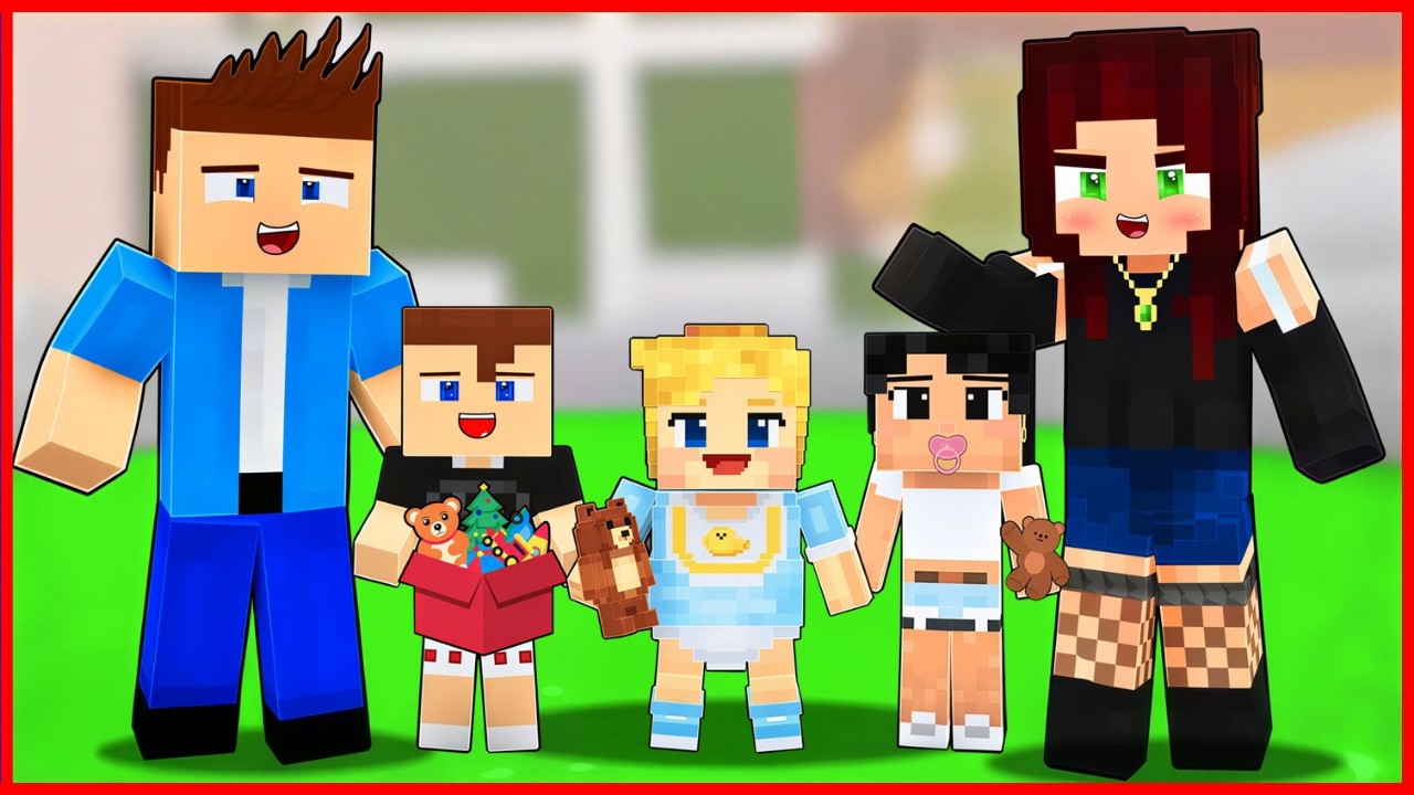 KEREM KOMİSER VE ÜVEY ANNE CEREN EVLENDİ ÜÇÜZ BEBEKLERİ OLDU 😂 - Minecraft