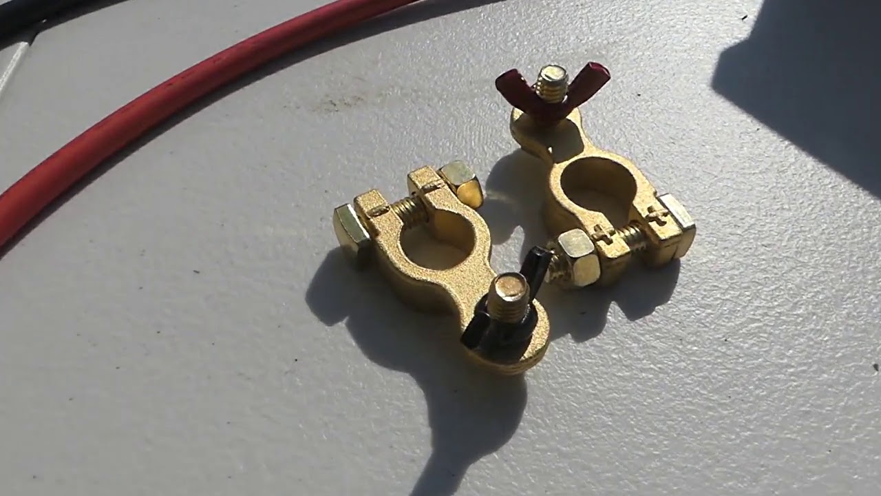 #00801 - Marine Battery Terminal Connectors, Solid Brass