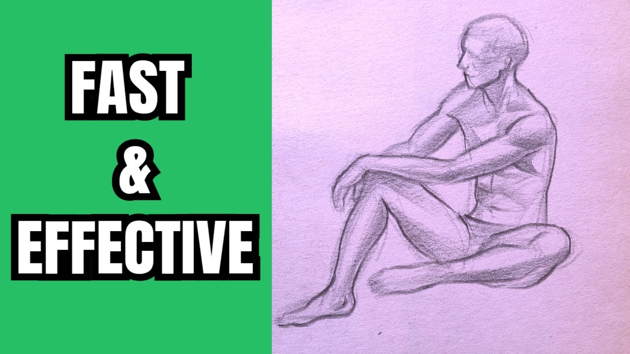 Sketching Human Poses Fast | 7-Minute  Daily Practice | Pencil Sketching Exercises For Beginners