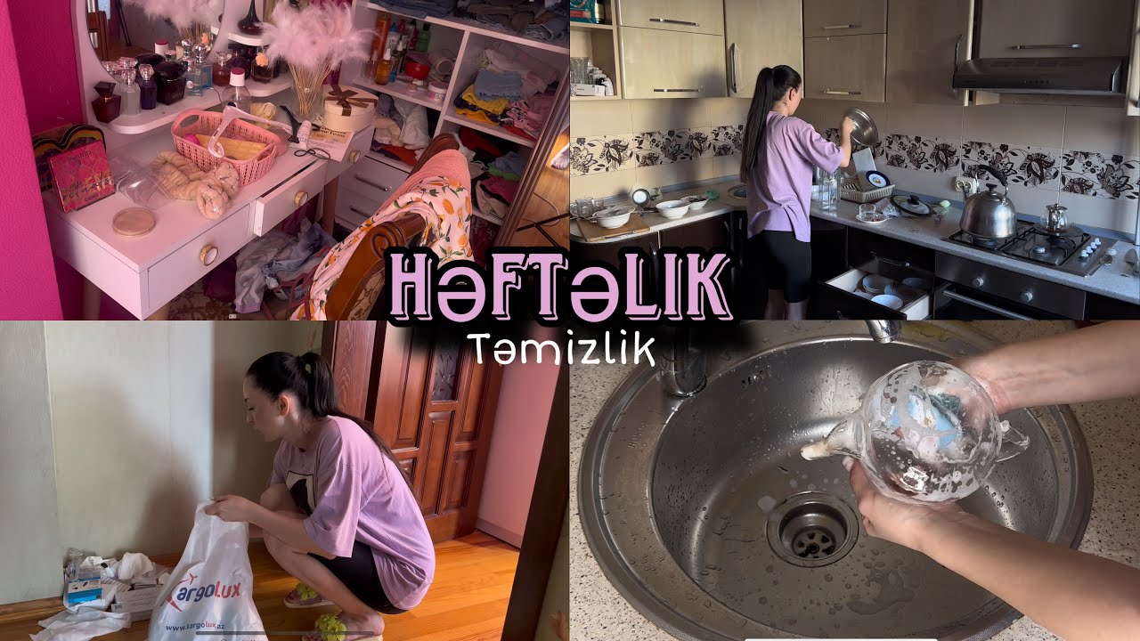 HƏFTƏLİK TƏMİZLİK 💫 Baki VLOG 🇦🇿  Ayka 14