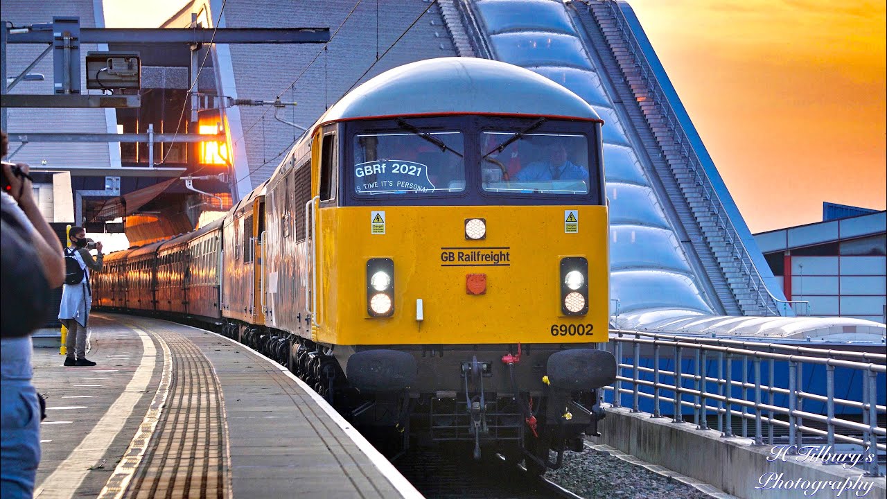 GB Railfreight's Class 69001 & 69002 Depart Reading On The This Time It's Personal Rail Tour