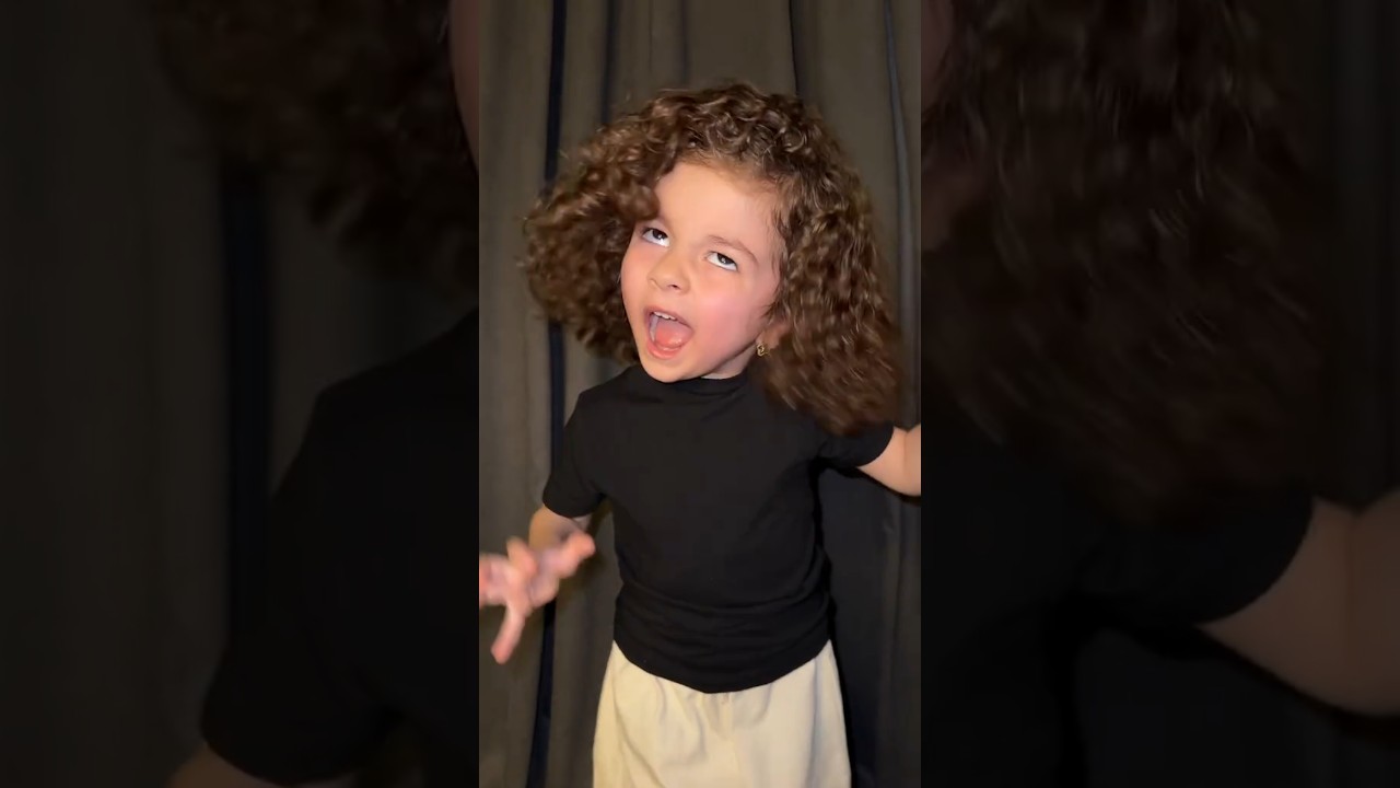 😱🥰Cute baby dance | trending song | curly hair🥺😱 