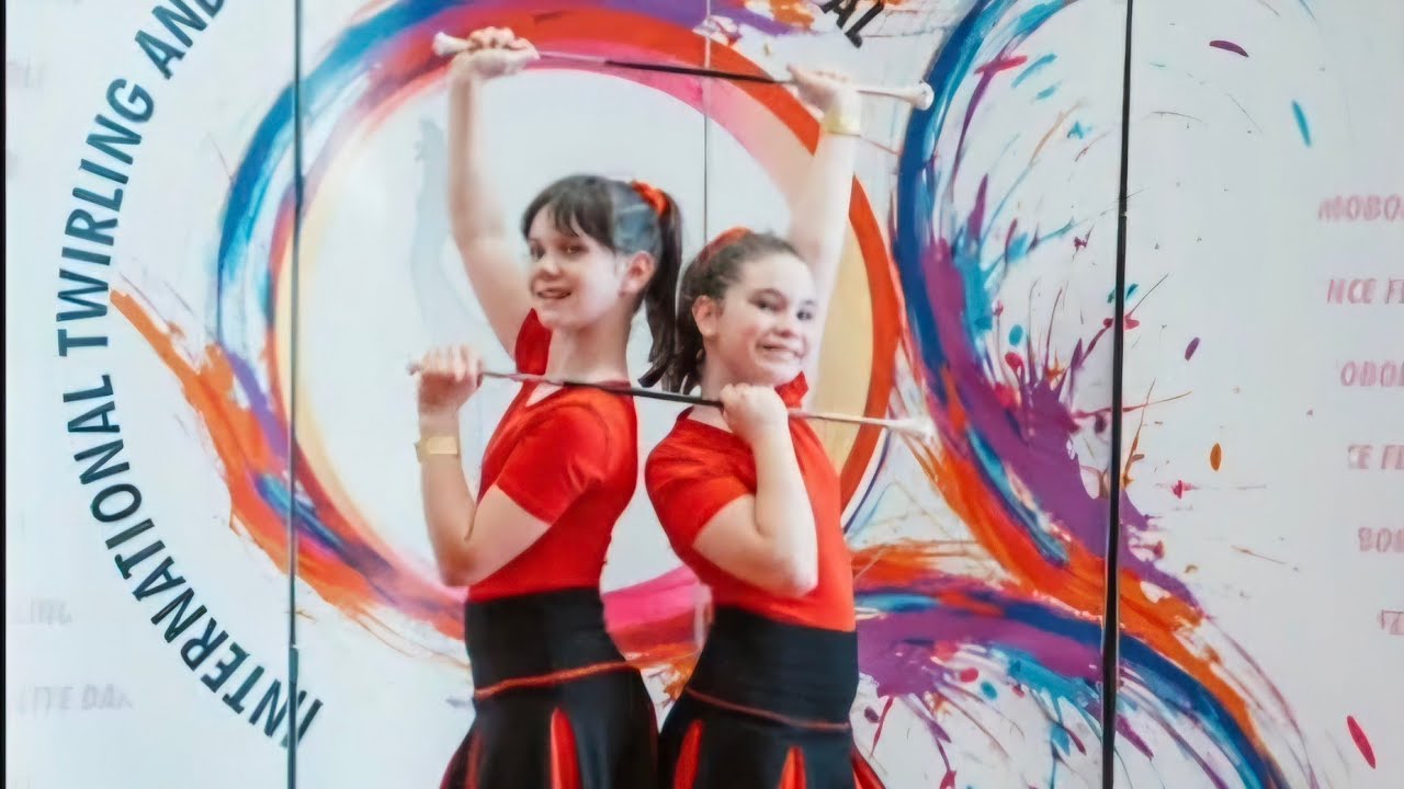 MAŽORETE RUŠE - Samoborfest, 1.6.2024, duo children - Mila Kavšek Monetti, Lili Štraus