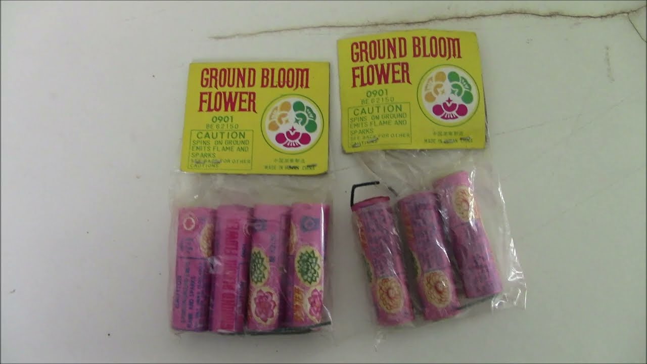 GROUND BLOOM FLOWER FROM 1989,,,,OLD FIREWORKS