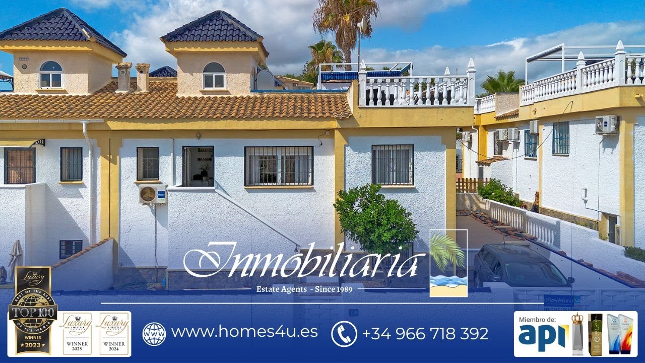 3 Bed Semi-Detached Villa With Roof Solarium & Communal Swimming Pool In Ciudad Quesada | QRS 9636