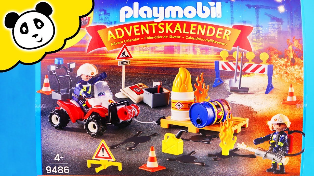 Playmobil Feuerwehr UNBOXING - Der große FEUERWEHR ADVENTSKALENDER - Spielzeug auspacken & spielen