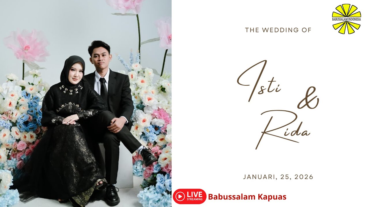 🔴LIVE AKAD NIKAH ISTI & RIDA (ADIK USTADZ AULIA RAHMAN)