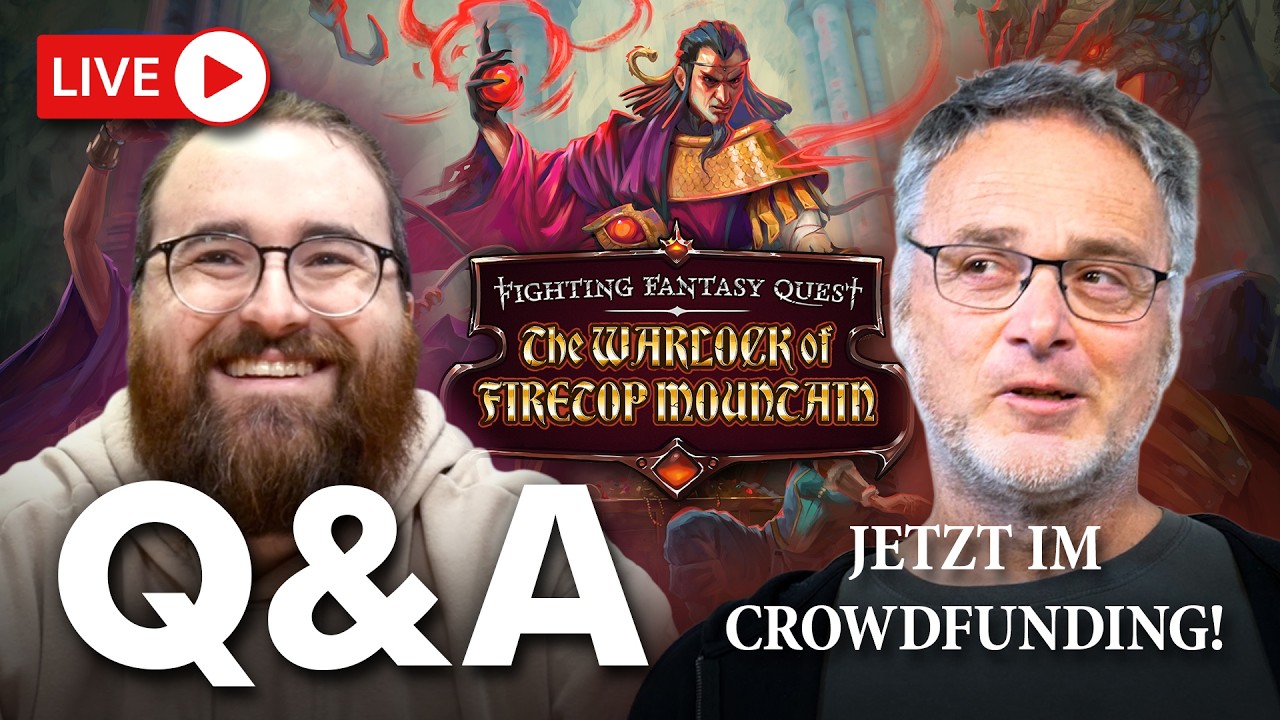 Fighting Fantasy Quest: Warlock of Firetop Mountain | Crowdfunding Countdown mit Jan & Philipp LIVE