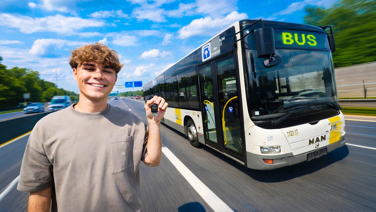 VOOR HET EERST RIJDEN MET DE BUS! 🚌 #1057