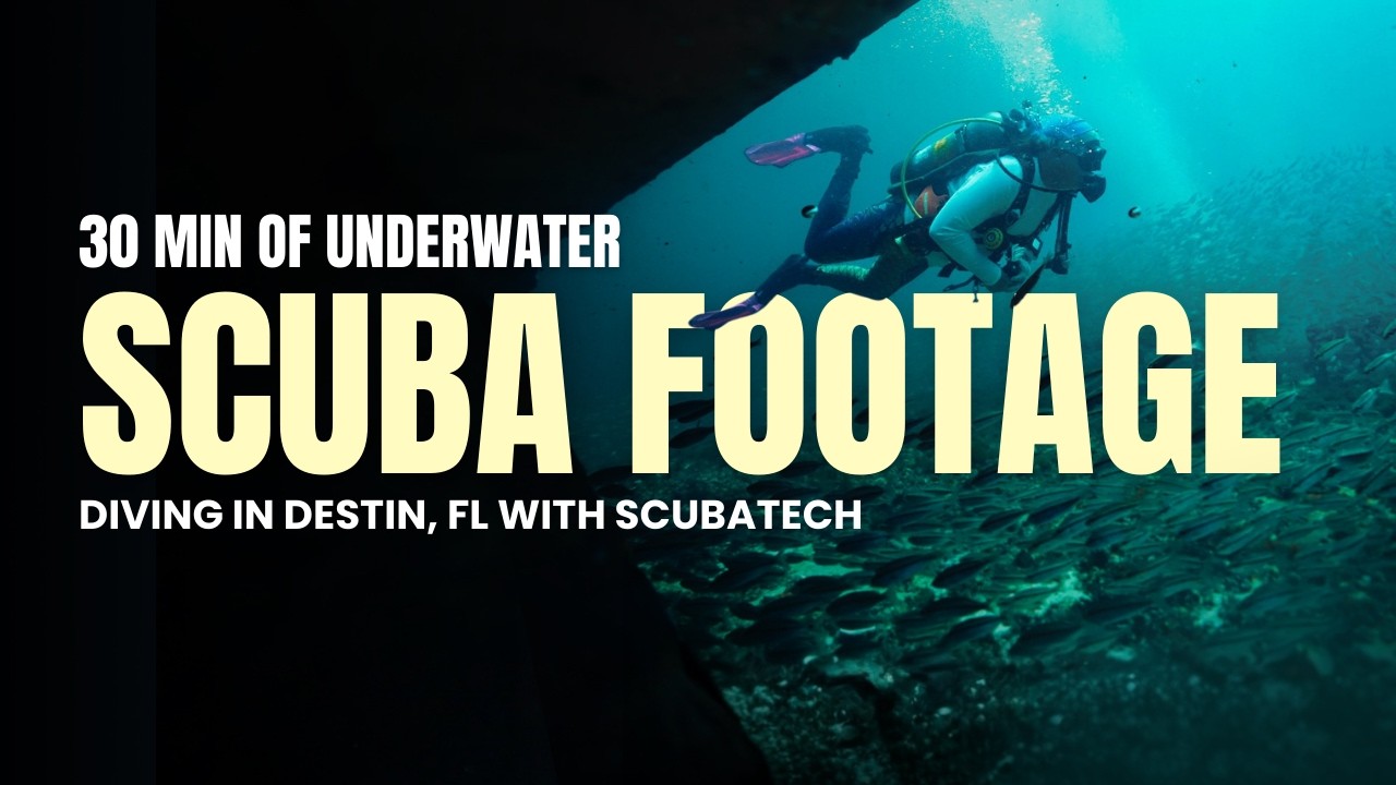 30 Minutes of Underwater Footage + Relaxing Music | Scuba Diving with ScubaTech in Destin, FL