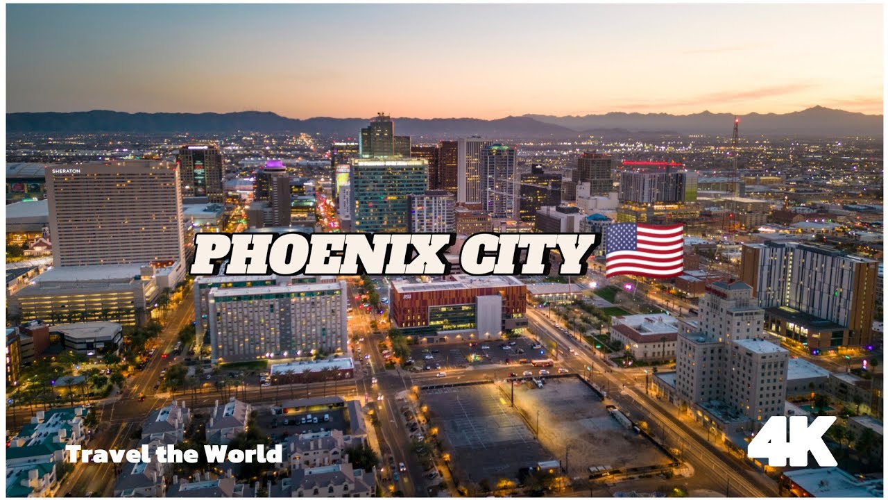 Phoenix in Stunning 4K🇺🇲 | Aerial Tour of Arizona’s Desert Gem