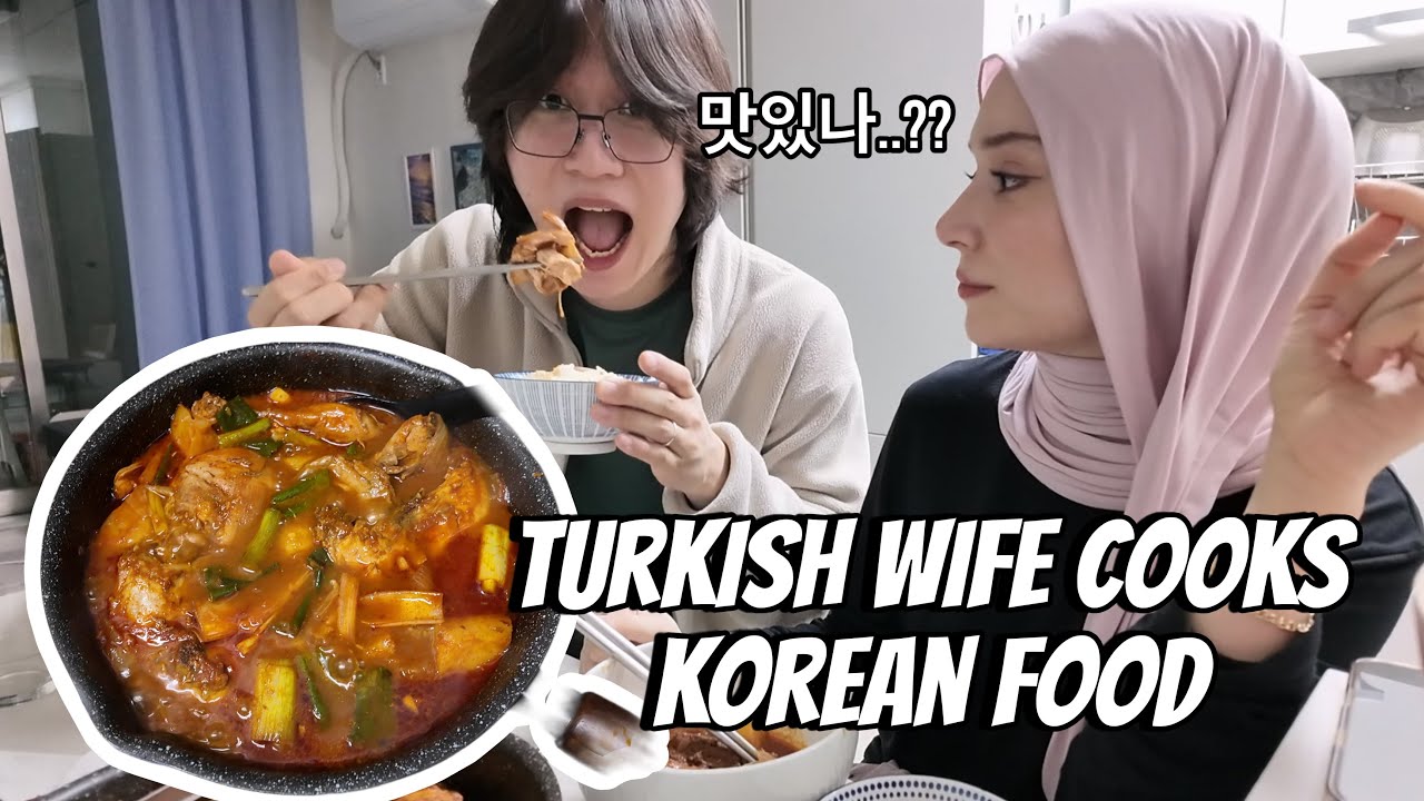 Türk eşi̇n yaptığı “Dakdoritang” Koreli eşin tepkisi?