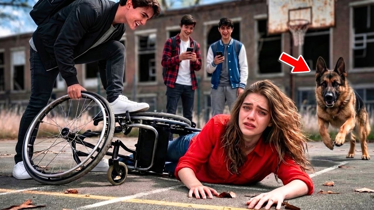 Teen Boys Brutally Humiliate a Girl in a Wheelchair — Seconds Later, a German Shepherd Attacks