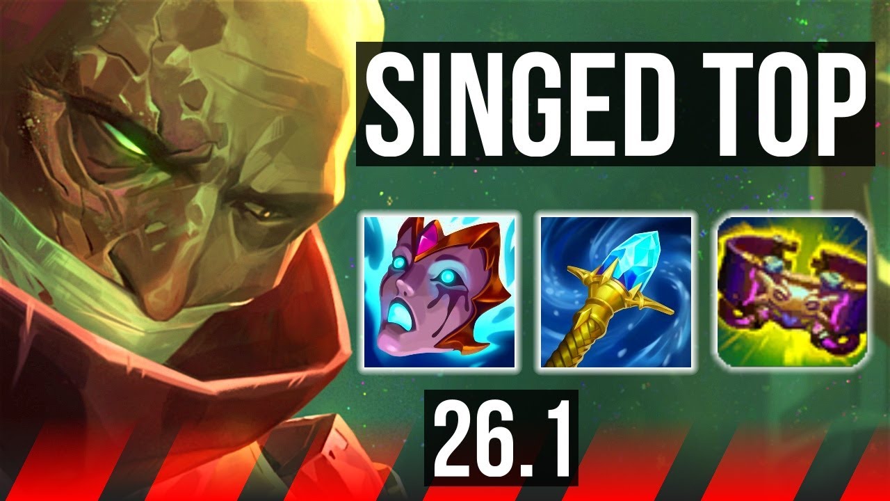 SINGED vs AATROX (TOP) | Good KDA: 8/2/9 | NA Master | 26.1
