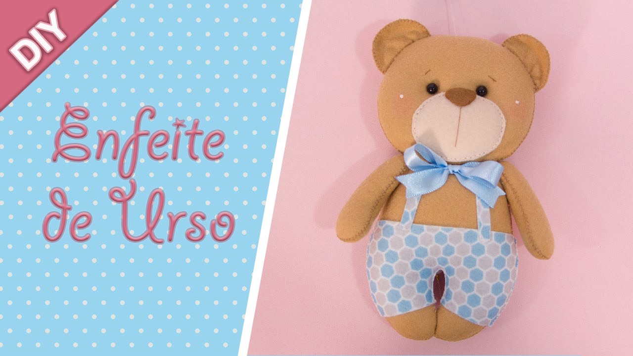 DIY: MÓBILE DE URSO em FELTRO por Carol Angeli | Laços Mágicos Criações