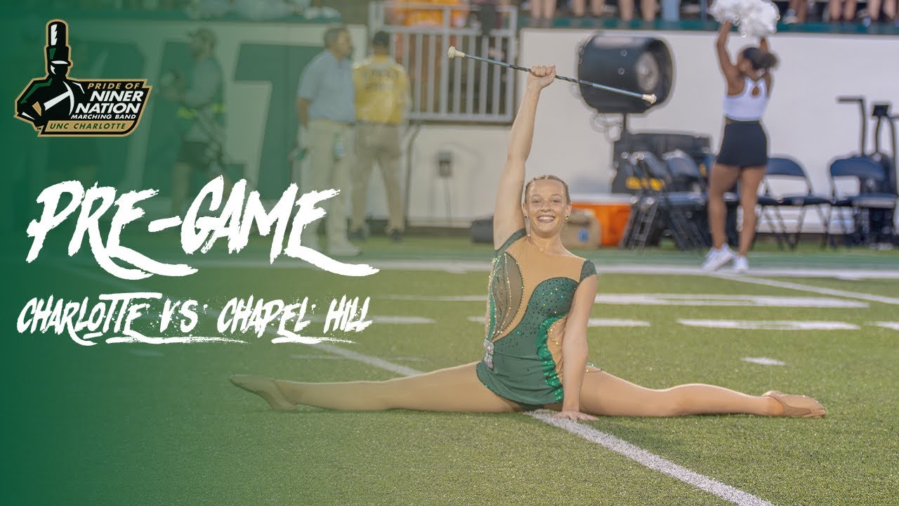 The Pride of Niner Nation Marching Band 2025 | Pregame | Charlotte vs UNC Chapel Hill
