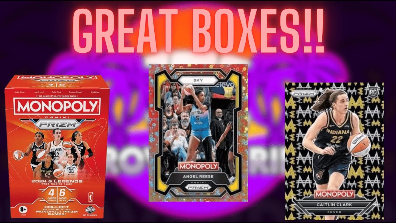 Angel Reese Frenzy!! 2024 Panini Prizm WNBA Monopoly Blaster Box Review!