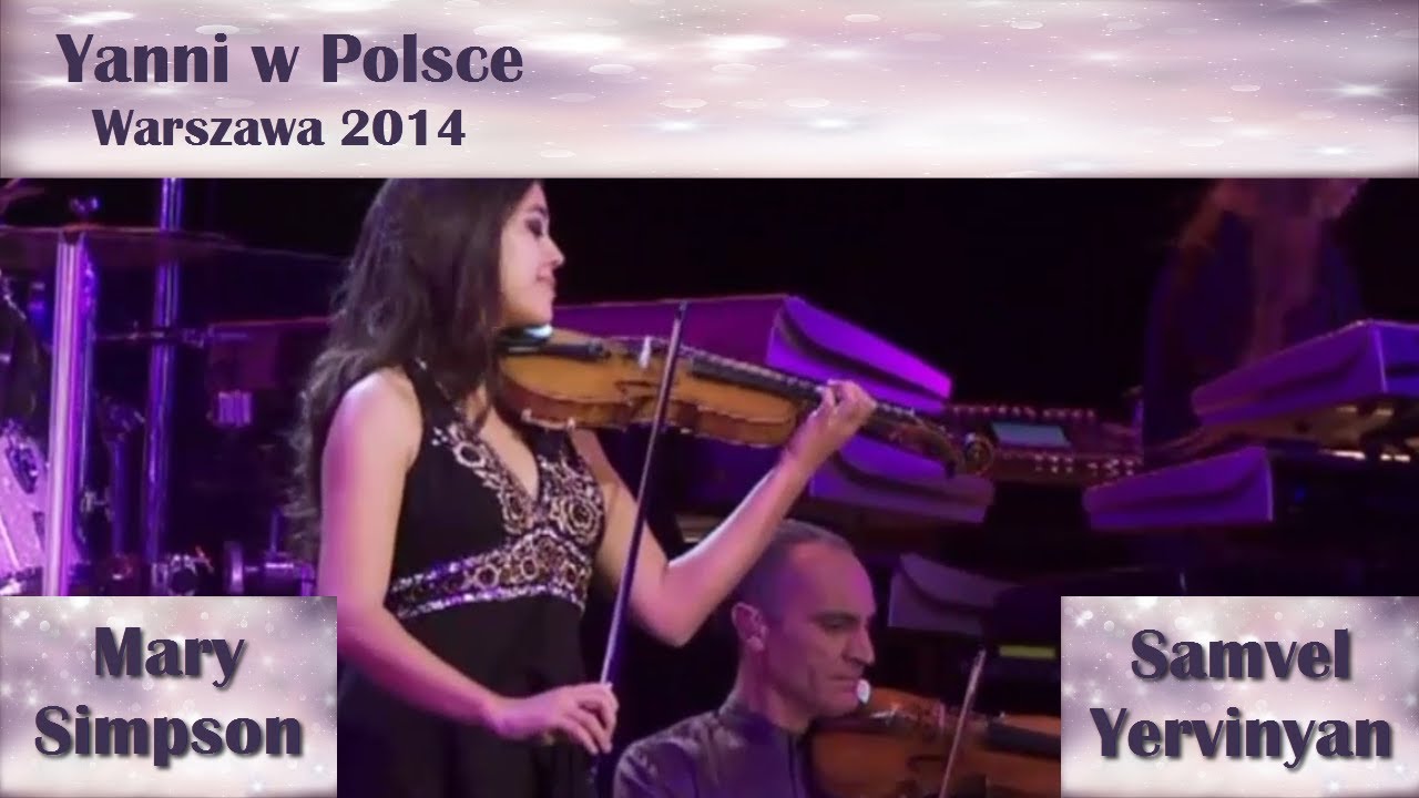 Mary Simpson i Samvel Yervinyan z Yanni w Polsce 2014