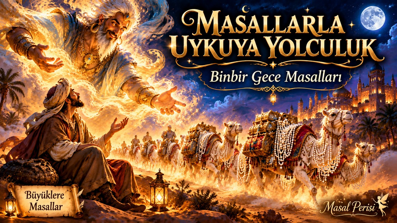 İNCİ YÜKLÜ KERVAN | Büyüklere Masallar-Masal Dinle-Sesli Kitap-Uyku Masalları-Binbir Gece Masalları
