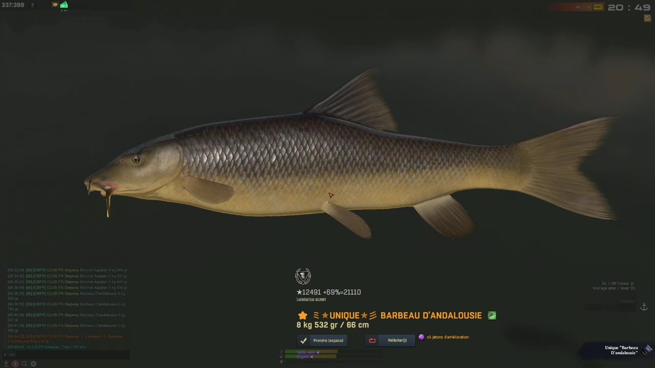 Fisher Online - Espagne fl. l'&Egrave;bre - Barbeau d'Andalousie (Andalusian Barbel)
