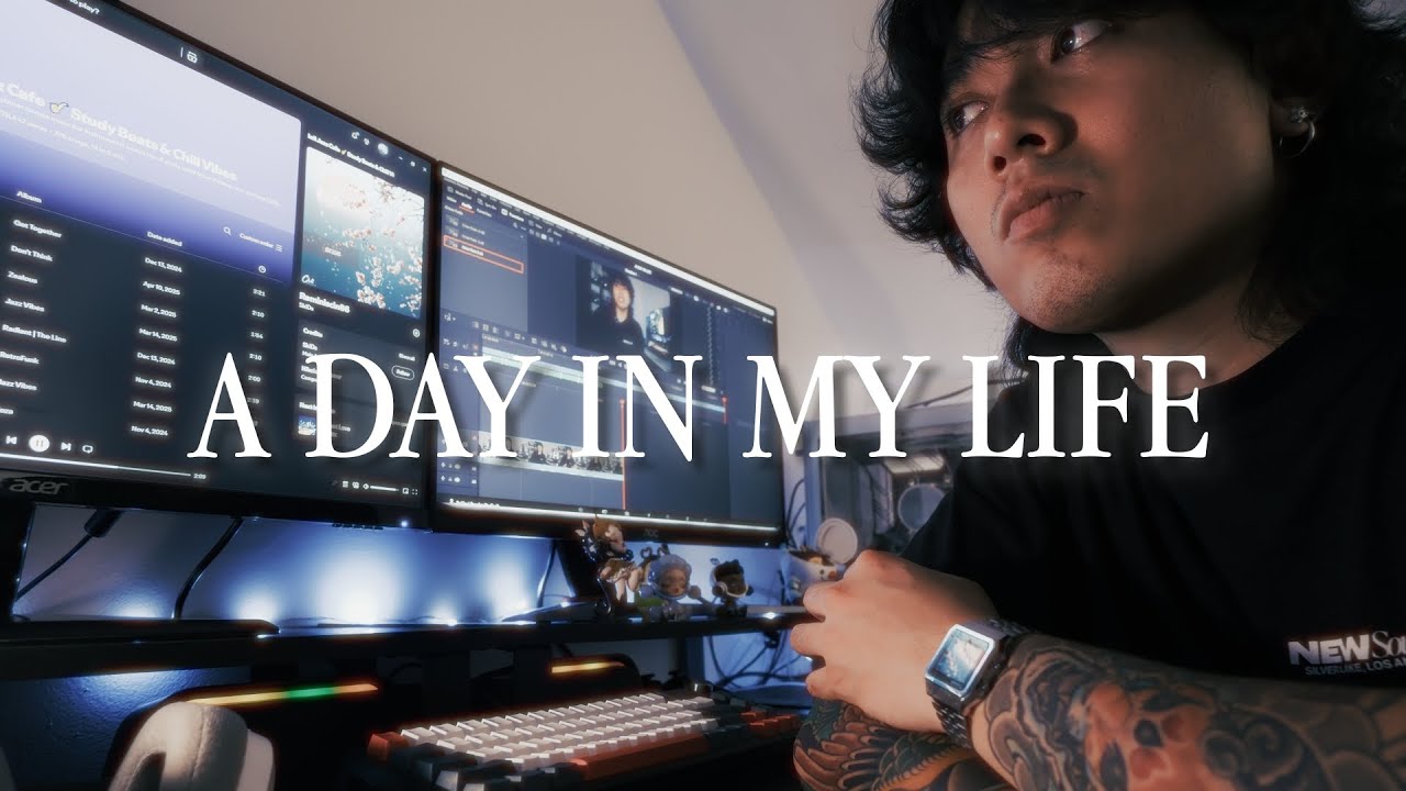 a day in my life vlog | coffee ☕️, cleaning 🧹, editing ⌨️