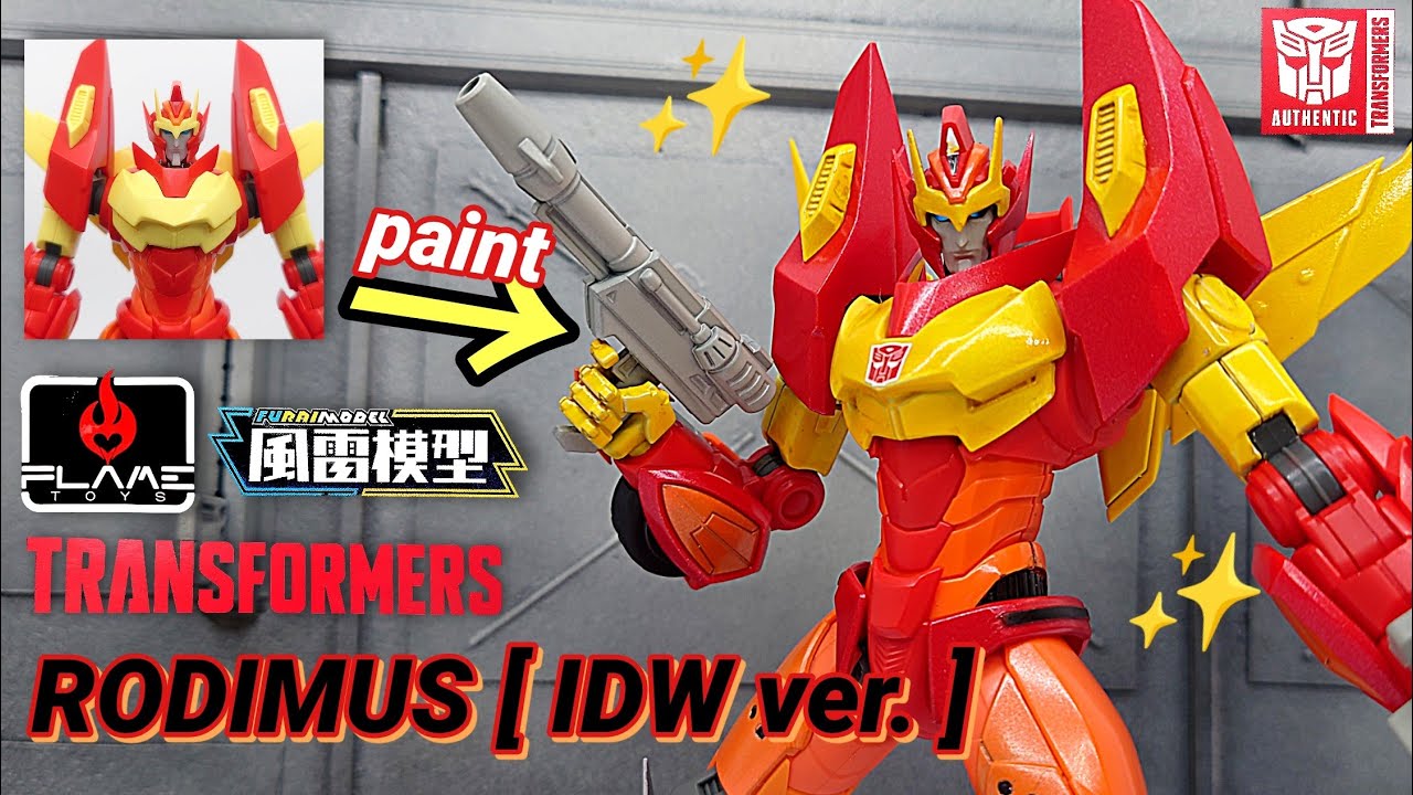 (FLAME TOYS) 組み立てキット紹介！ ロディマス 風雷模型 / RODIMUS IDW ver. Review & paint ［FURAI MODEL］