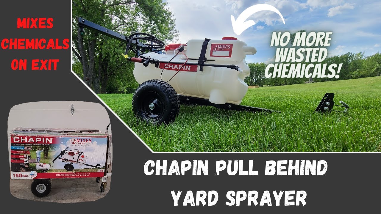 Chapin Mixes on Exit Tow Behind Sprayer for Lawns - Assembly and Overview - Best Lawn Sprayer?