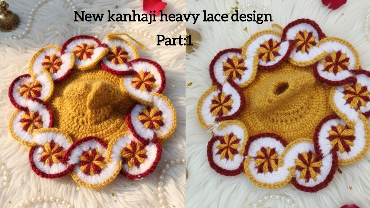 Kanha Ji Ki New Heavy Lace Dress Kaise Banayein | Laddu Gopal winter Crochet Poshak Tutorial 2026 |