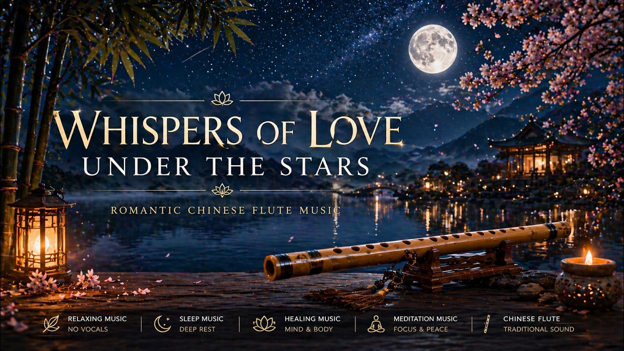 สายลมรักใต้แสงดาว | Romantic Chinese Flute Music for Relaxation, Healing & Sleep
