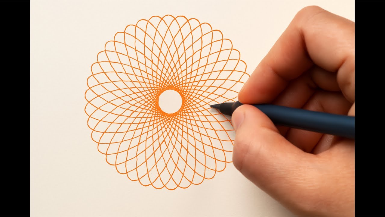 Crystal Clear Spirograph ASMR Design ❄️ #asmr #satisfying #spirograph