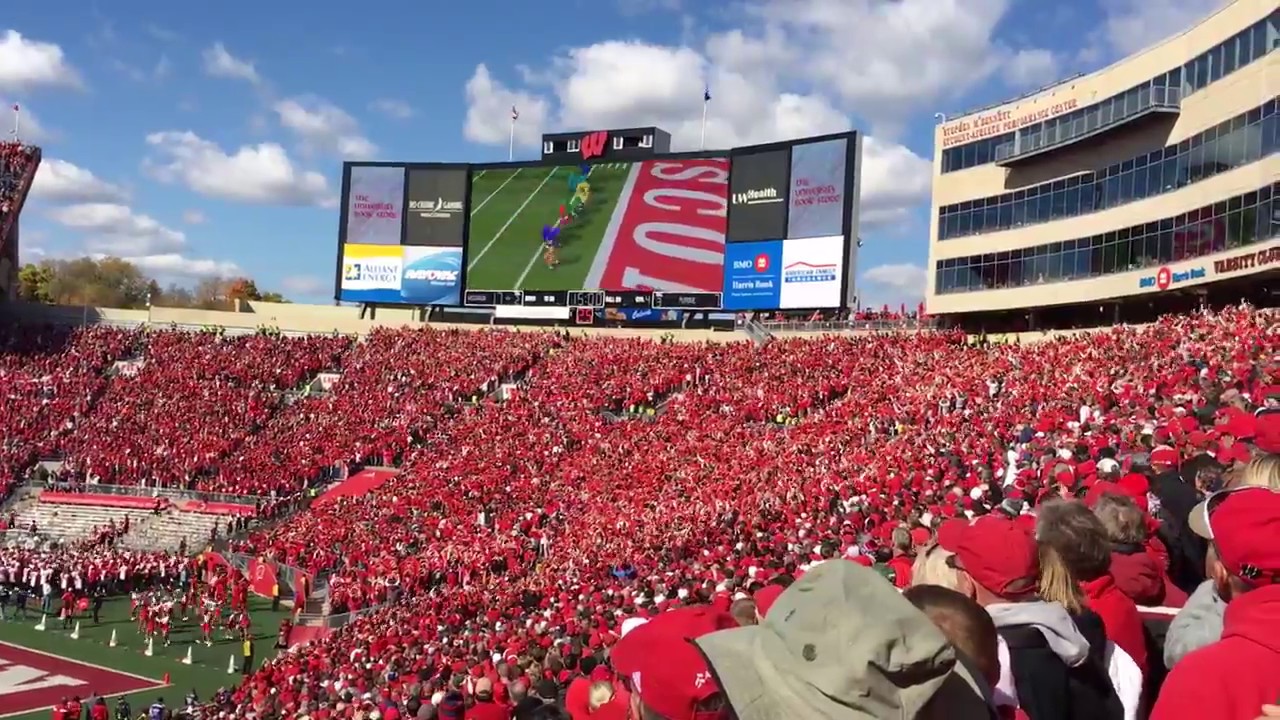 Wisconsin Badger Football Jump Around Tradition