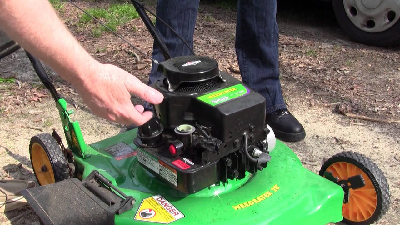 The Lawn Mower Won't Start. Dies Help