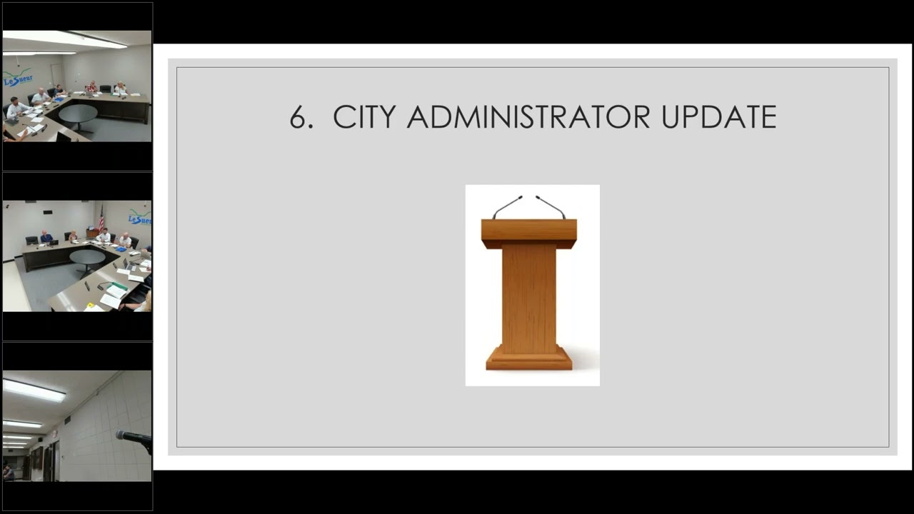 Le Sueur City Council Regular Meeting   July 28, 2025