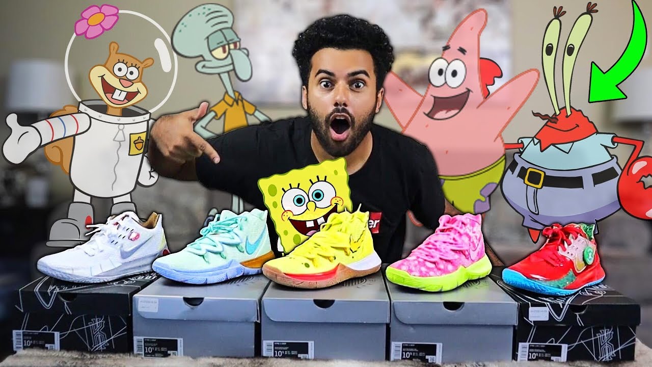 I Bought EVERY PAIR OF SPONGEBOB SQUAREPANTS NIKE KYRIE 5 Sneakers!! *$1,000 SOLD OUT!!*