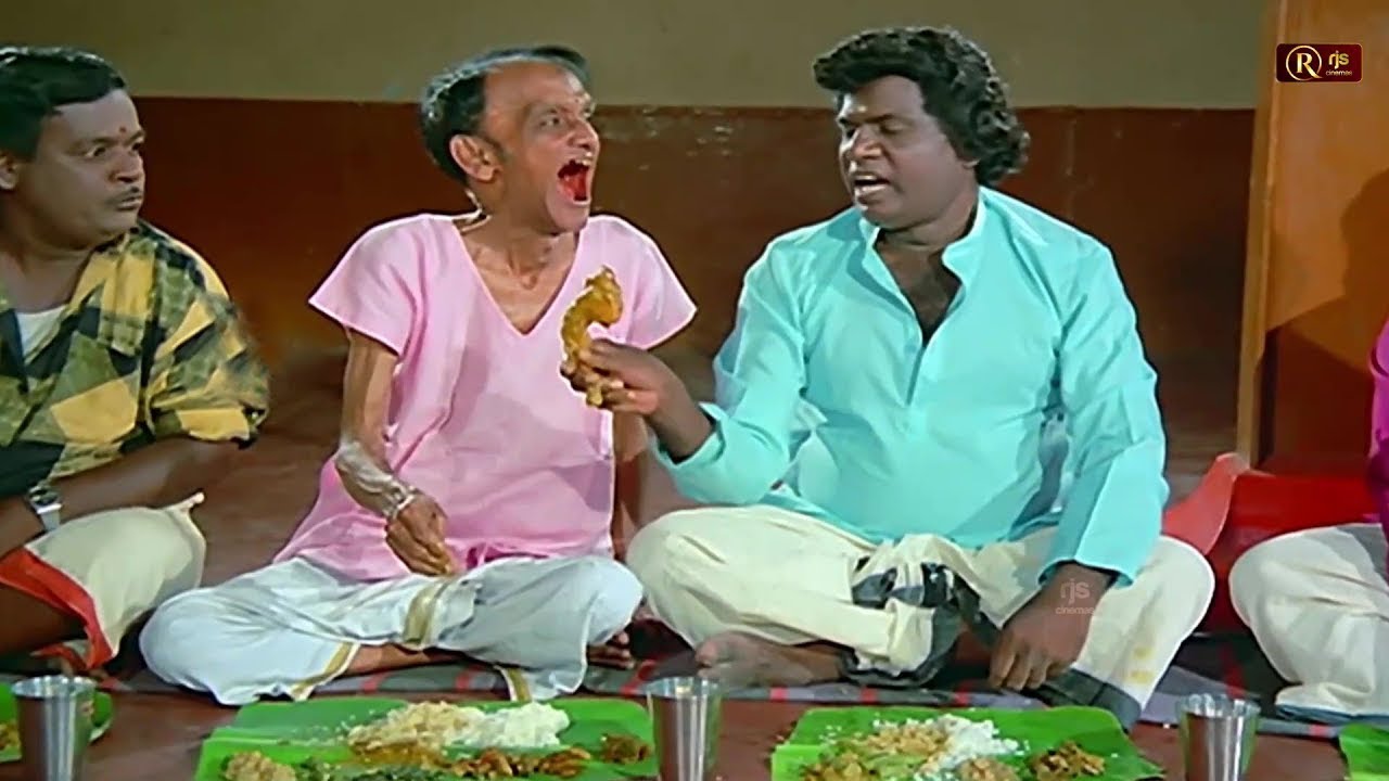 இத கடிக்க பல் இருக்கா   கோழிக்கு அழைறாங்க   #Food #comedy #goundamani #senthil comedy video hd